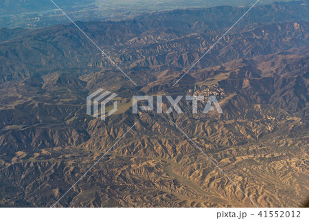aerial view of California San Andreas 41552012