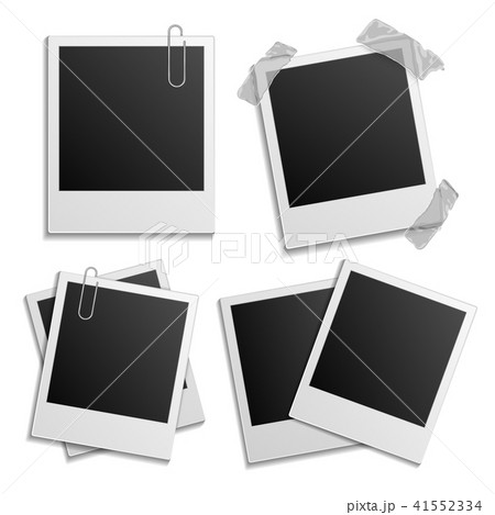 Blank photo frames with adhesive tape Blank photo frames with adhesive tape 41552334