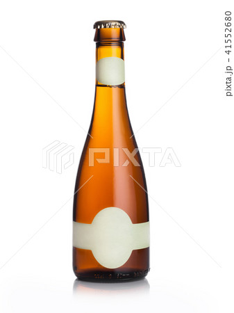Elegnat slim bottle of lager craft beer with label 41552680