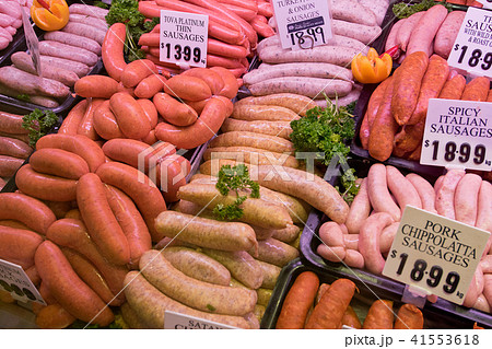 Butcher's shop window in Sydney in Australia. Butcher's shop window in Sydney in Australia. 41553618