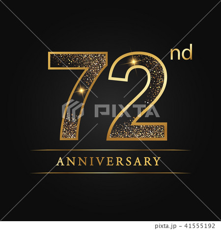 72 years anniversary celebration logotype. 72 years anniversary celebration logotype. 41555192