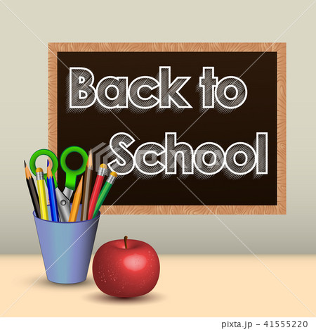 a board with an inscription chalk, back to school a board with an inscription chalk, back to school 41555220