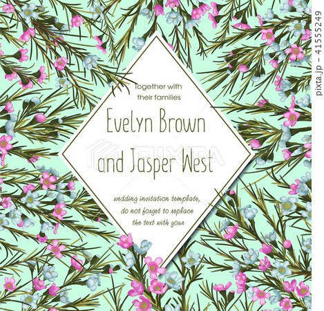 Vector pattern for wedding invitation, greeting  41555249