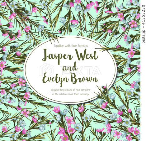Elegant vector pattern for wedding invitation 41555250