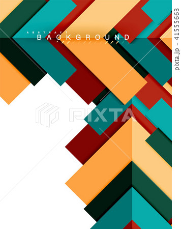 Multicolored abstract geometric shapes, geometry background for web banner 41555663