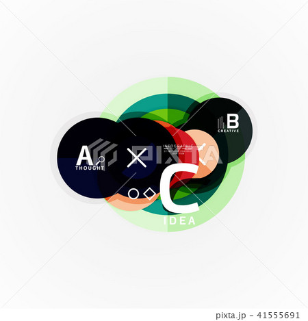 Vector infographic options banner, paper style design 41555691