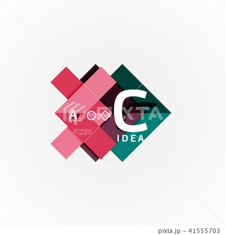 Vector infographic options banner, paper style design 41555703