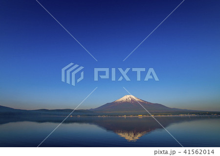 残雪の富士山 山中湖 残雪の富士山 山中湖 41562014