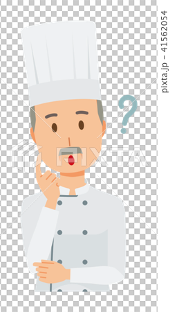 一位穿著廚師外套的老廚師認為 一位穿著廚師外套的老廚師認為 41562054