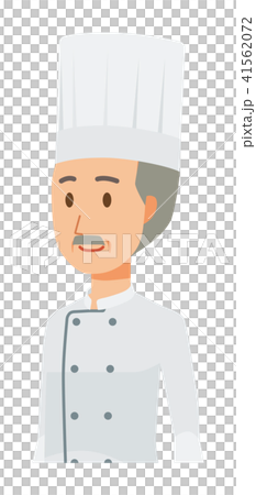 An elderly chef wearing a cook coat is walking An elderly chef wearing a cook coat is walking 41562072