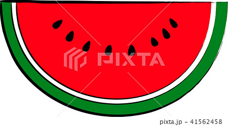Watermelon hand-drawn wind - Stock Illustration [41562458] - PIXTA