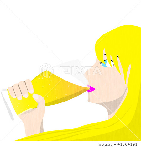 ビールを飲む女性 41564191