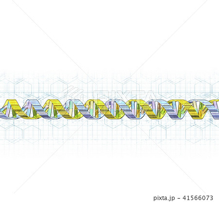 Dna遺伝子配列のイメージのイラスト素材