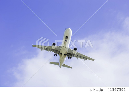 着陸する飛行機  エンブラエル E170 41567592