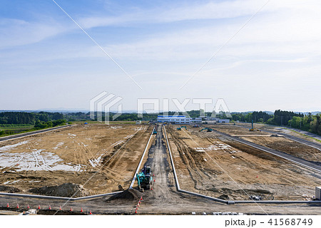 工業団地の造成工事現場 41568749