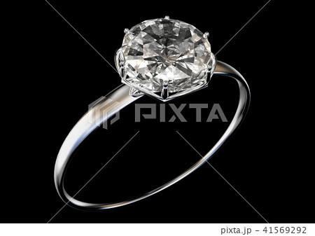 ダイヤの指輪 ダイヤモンドのイラスト素材