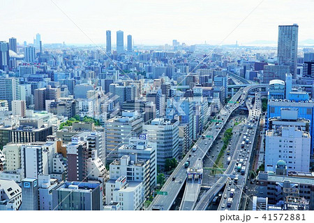 大阪市街地の写真素材