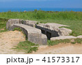 Remains of a destroyed german Bunker Omaha Beach 41573317