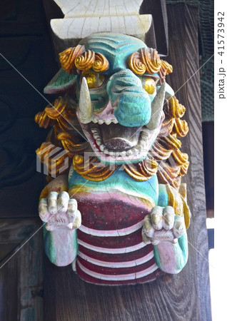 北野天満宮･三光門(中門)の「木鼻」（京都市上京区馬喰町） 41573942