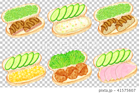 お惣菜コッペパン色々 41575607