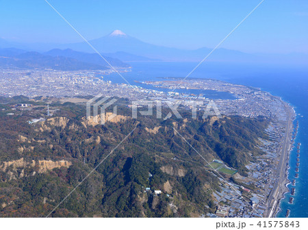 日本平と富士山-空撮-0944 41575843