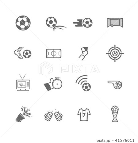 football or soccer icon set football or soccer icon set 41576011