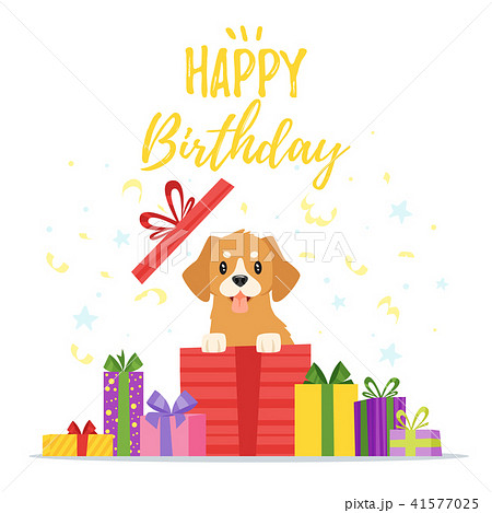 Happy Birthday greeting card template 41577025