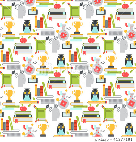 Distant learning seamless pattern background online education video tutorials staff training store 41577191