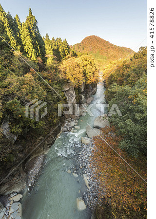 手取峡谷の朝 41578826