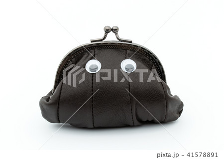 目玉シール・がま口財布: wiggly-eyed coin purse 41578891