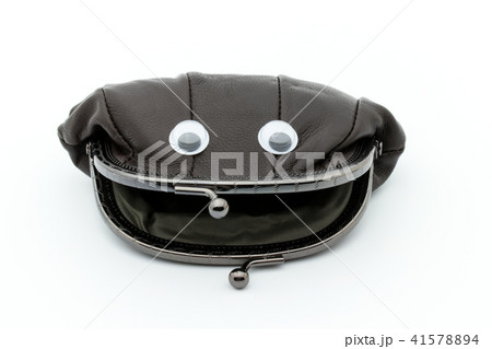目玉シール・がま口財布: wiggly-eyed coin purse 41578894