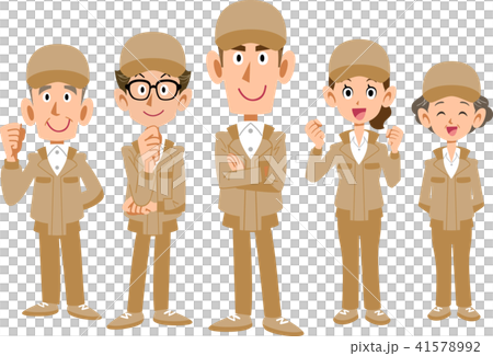 穿米黃工作服的工作人員隊 穿米黃工作服的工作人員隊 41578992