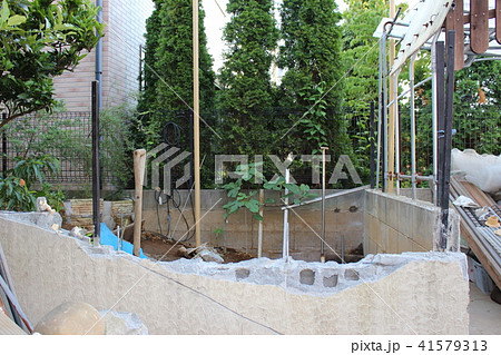 コンクリートブロック塀の施工不良 41579313