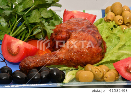 Chicken thigh grilled Chicken thigh grilled 41582493