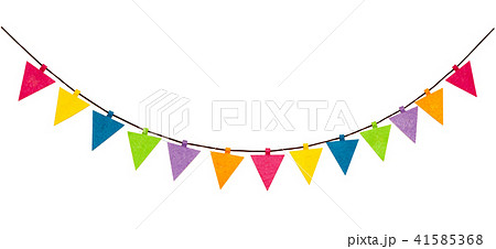 カラフルなガーランド 41585368