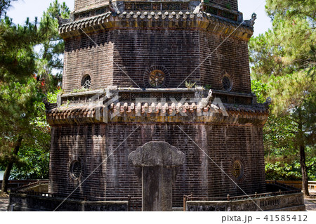 塔　ティエンムー寺院　フエ　ベトナム 41585412