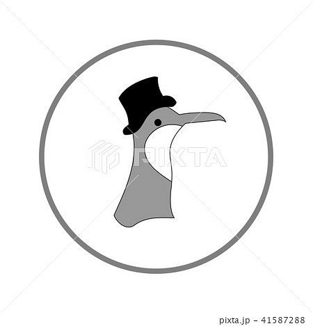 A cartoon bird with big beak and hat. A cartoon bird with big beak and hat. 41587288