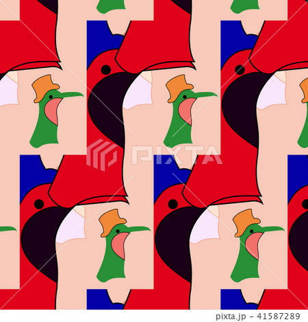 A cartoon bird with big beak and hat. A cartoon bird with big beak and hat. 41587289