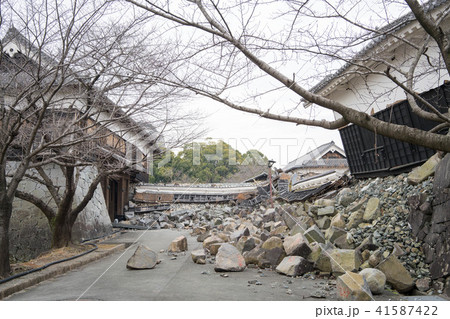 震災後の熊本城(2018年) 震災後の熊本城(2018年) 41587422