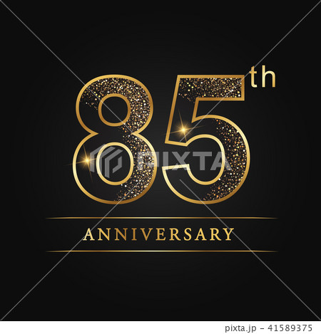 85 years anniversary celebration logotype. 41589375