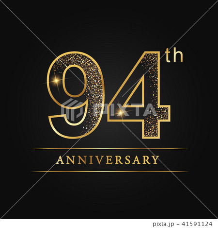 94 years anniversary celebration logotype. 94 years anniversary celebration logotype. 41591124