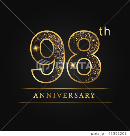 98 years anniversary celebration logotype. 41591201
