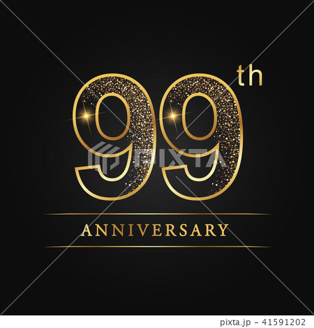 99 years anniversary celebration logotype. 41591202
