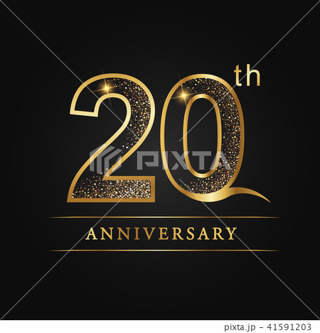 20 years anniversary celebration logotype. 41591203