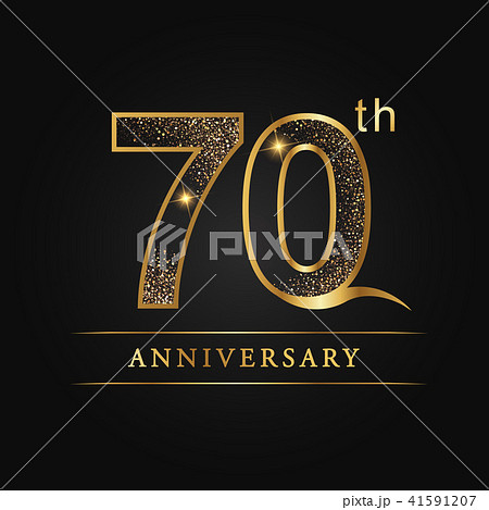 70 years anniversary celebration logotype. 41591207