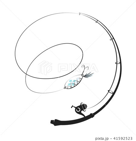 Fishing rod and baubles Fishing rod and baubles 41592523