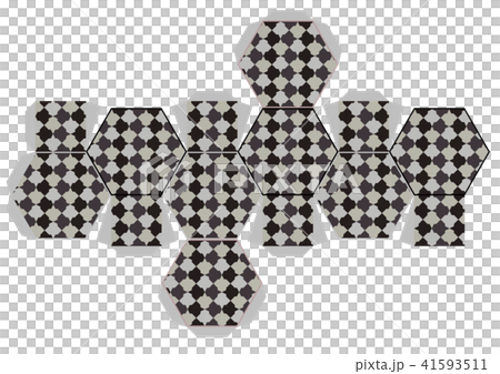 切頂八面体の展開図 切頂八面体の展開図 41593511