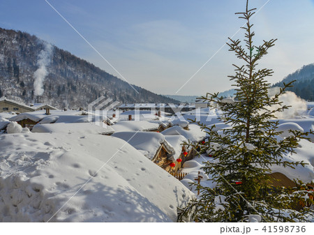 Snow village in Harbin, China 41598736