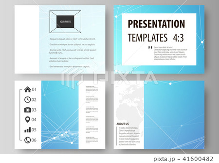 The minimalistic abstract vector illustration of the editable layout of the presentation slides The minimalistic abstract vector illustration of the editable layout of the presentation slides 41600482
