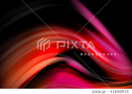Fluid liquid colors design, colorful marble or plastic wavy texture background, glowing multicolored 41600910